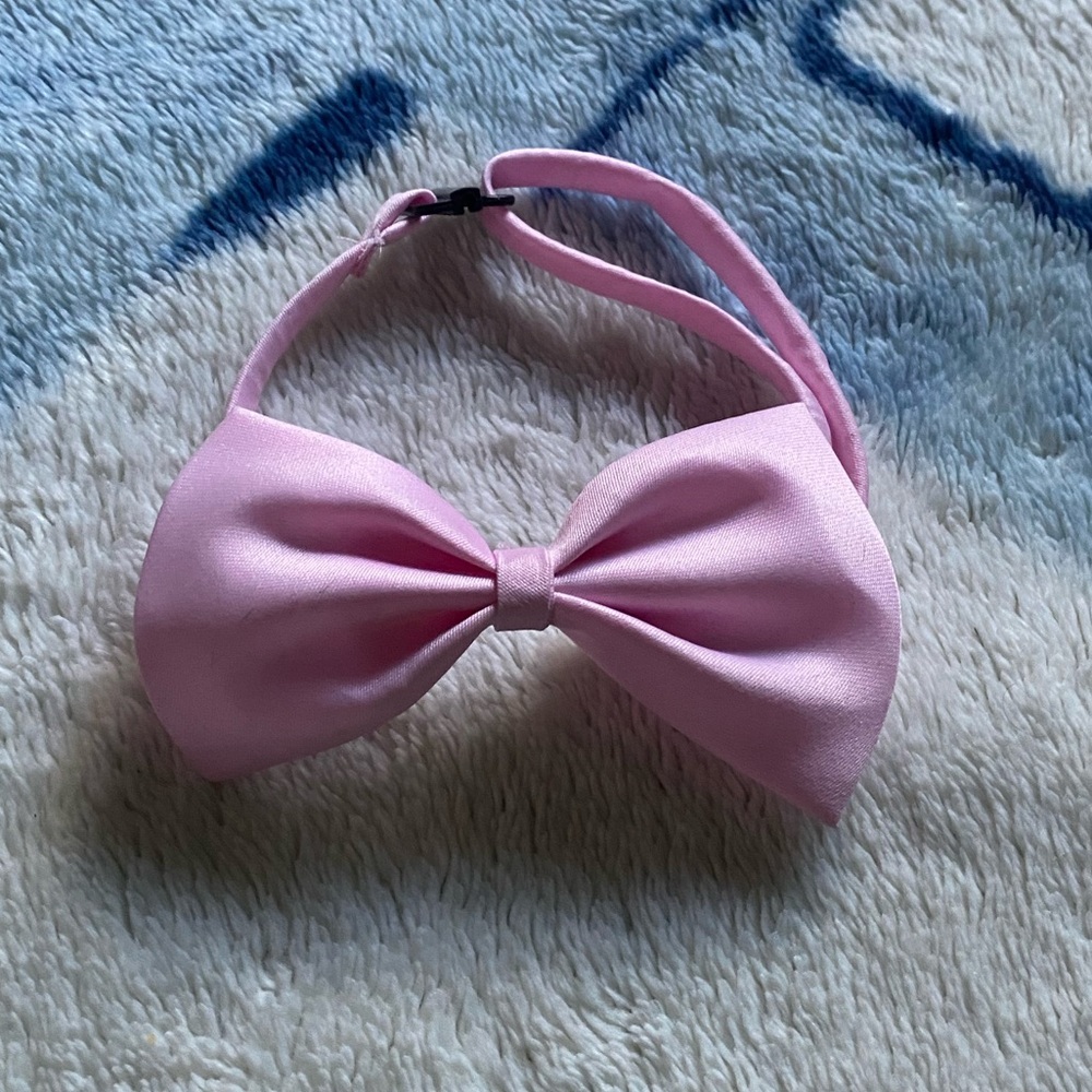 Pink bow tie